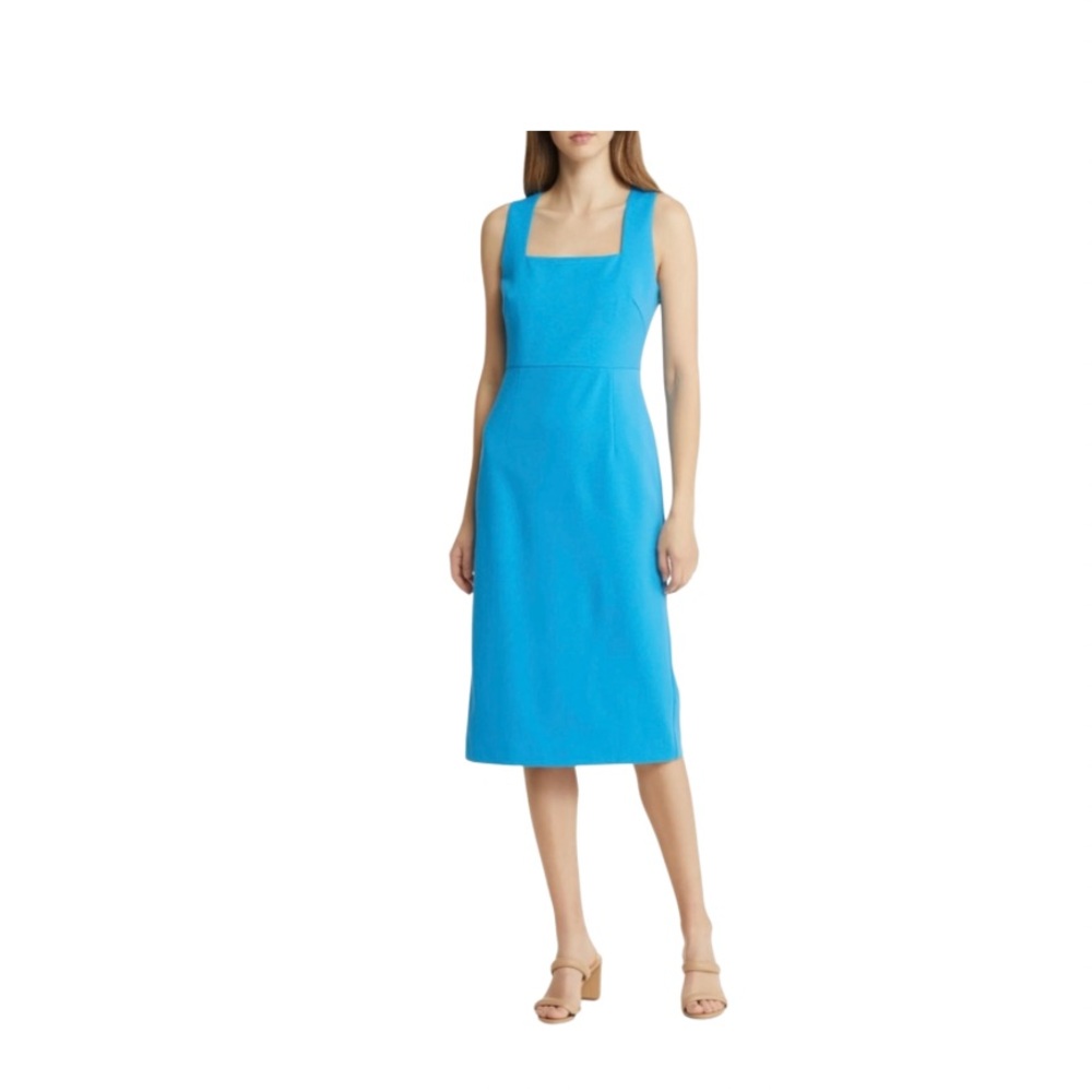 Hugo Boss Domeja Square Neck Sheath Dress